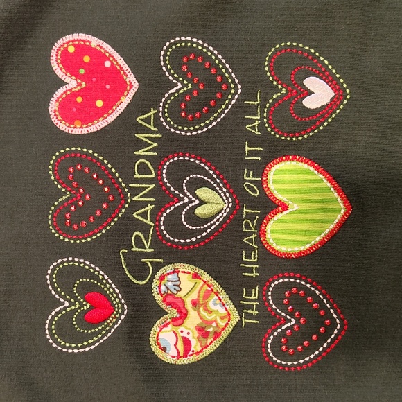 Vintage M&C Sportswear Grandma The Heart Of It All Women's Sweatshirt M - Picture 4 of 8